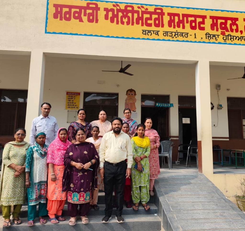 Government Elementary School Kanya Garhshankar School Management Committee checked the basic facilities